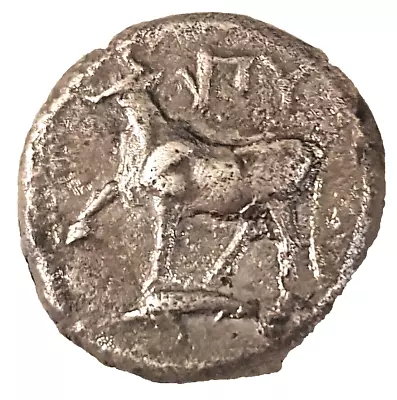 ANCIENT GREECE: Thrace Byzantion: Cow On Dolphin Silver Siglos 340-320 BC • $105