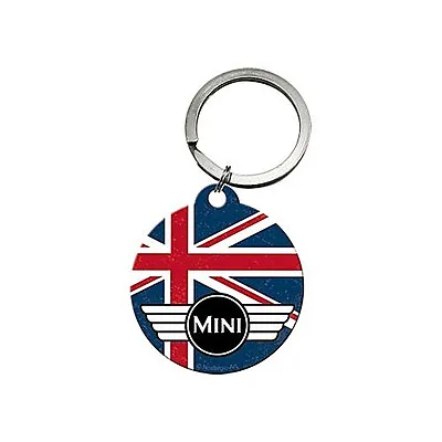 Mini Union Jack Round Keyring    (na) • £3.99