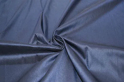£4.99 • Buy 26 Colours PLAIN FAUX DUPION RAW SILK 100% POLYESTER UPHOLSTERY FABRIC
