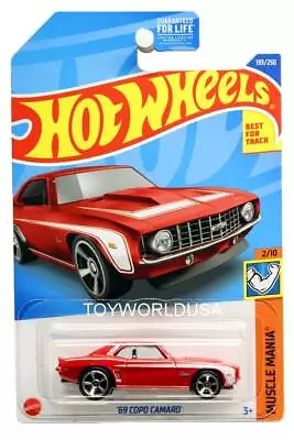 2022 Hot Wheels #193 Muscle Mania '69 COPO Camaro Red • $2.75