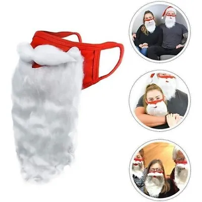 Father Christmas Santa Claus Beard And Moustache Christmas Fancy Dress Xmas • £5.99