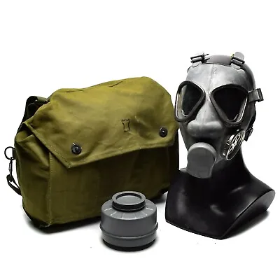 Finnish Army Military Gas Mask Protection Surplus Mask Respirator W Bag Filter  • $36.03