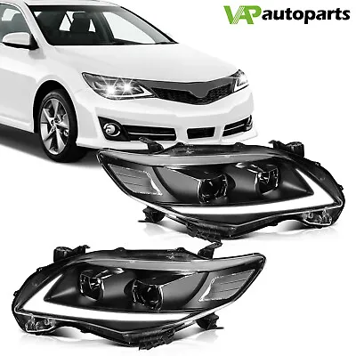 For TOYOTA COROLLA 2011-2013 Front Headlights Assembly Pair Clear Lens Headlamps • $185.99