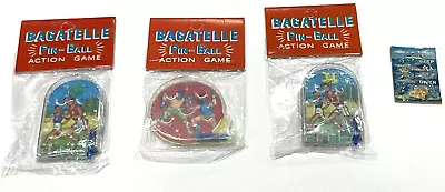 Lot Of 4Vintage Bagatelle Mini Handheld Pinball BASEBALL Toy Game New In Bag NOS • $20