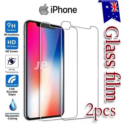 $5.99 • Buy 2x For Apple IPhone X XS Max XR 7 8 Plus 12 11 Tempered Glass Screen Protectors