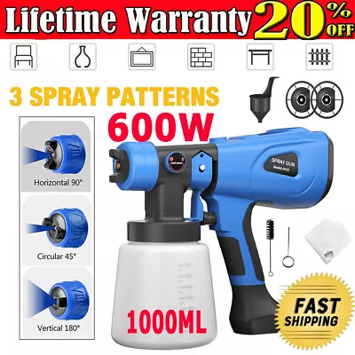 Paint Sprayer Gun Airless Wagner Electric 600W Home Outdoor Wall Handheld Spray • £30.90