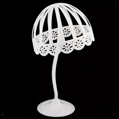 Vintage Wig Stand Wig Holder Wig Stand Hat Stand Hat Display Rack White • $20.03