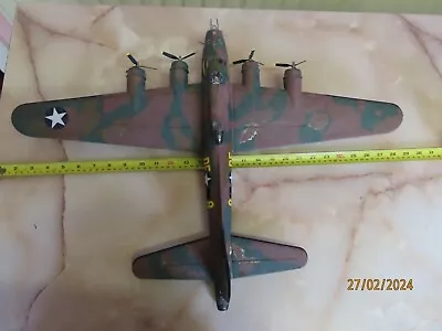 Large Scratch Built Boeing B17 Model Bomber  MEMPHIS BELLE  • $37.34