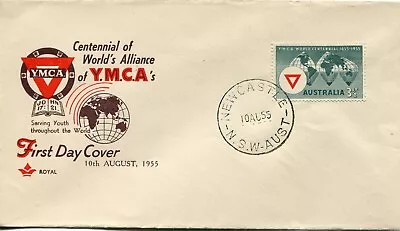 1955 YMCA World Centennial - Royal FDC Black • $7.50