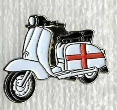 Lambretta Scooter Pin Badge. England St George. Metal. Enamel. Mods Scooterist  • £1.60