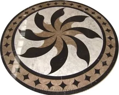 Floor Medallion Marble Mosaic 36”x36” • $739.99