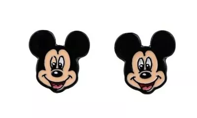 Mickey Mouse Face Metal Enamel Stud Earrings • $7.99