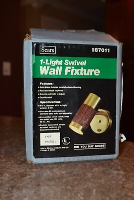 Vintage Mid Century Modern Wall Light Adjustable Cylindar Fixture  MCM RETRO • $64.95