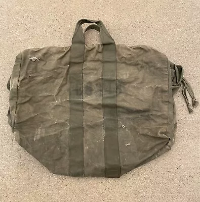 $35 • Buy Vintage Military Canvas Aviators Kit Bag Duffle Green Flyers