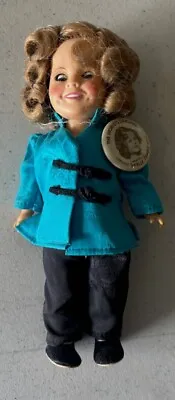 Vintage Ideal 8” Shirley Temple Doll + Worlds Darling Pin • $19.99