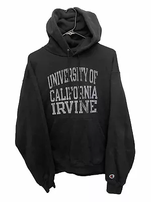 University Of Irvine Champion Hoodie Sweatshirt  Pullover Distressed Adult Sz L • $29.95