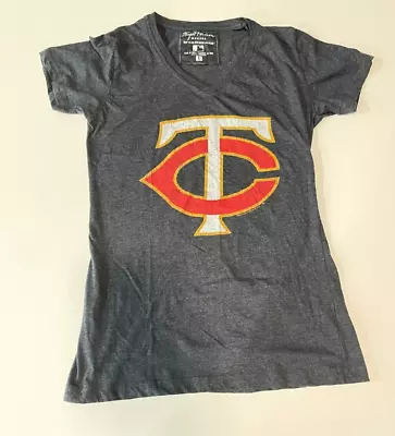 Minnesota Twins MLB Majestic Women's Size Large Notch Neck T-Shirt • $5.63