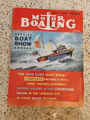 Motor Boating Magazine - January 1961  Special Boat Show Issue • $9.99