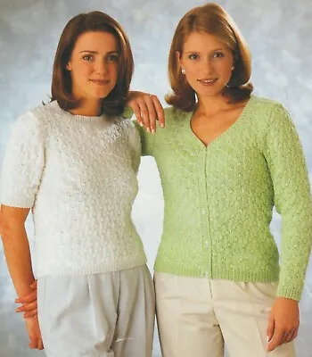 0603 Lady's Sweater & Cardigan 30-44  DK - Vintage Knitting Pattern Reprint • £3.49