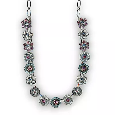 Mariana Necklace Precious Rose Lt Turq & White Opal Austrian Crystals Memor... • $531