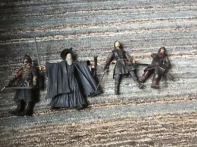 £20.99 • Buy Lord Of The Rings Fellowship -  GANDALF THE GREY - Aragon - Gimli Action Figures