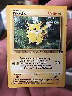 $1.75 • Buy PIKACHU - Jungle Set - 60/64 - Common - Pokemon Card - Unlimited Edition MP