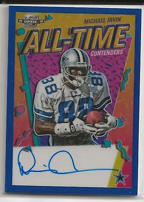 2022 Optic All-Time Autograph Michael Irvin # 24/25 • $95