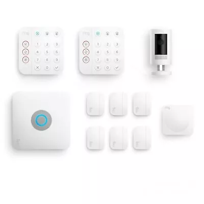 Ring Alarm Pro 11 Piece Security System With Stick Up Cam Battery And 7 Sensors • $699.99