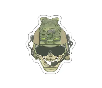 Soldier Skull Sticker Tactical • £2.36
