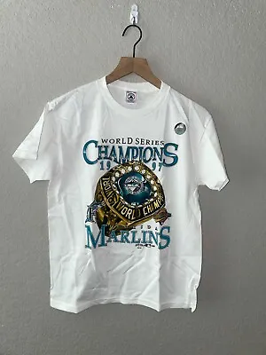 1997 Youth Vintage World Series Champions Florida Marlins Baseball Shirt XL • $20