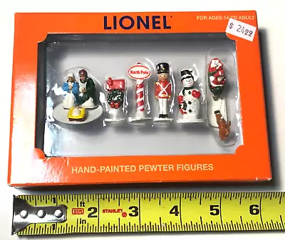 Lionel O Gauge Hand Painted People Pack CHRISTMAS - Lawn Pewter Figures 6-37997 • $24.96