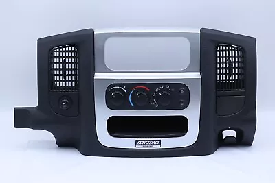 02-05 Dodge Ram 1500 2500 3500 Radio Bezel Climate Controls Silver/Gray OEM • $169.99