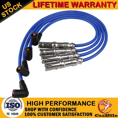 $20.59 • Buy 4X 8mm Spark Plug Wire Set 27588 For Volkswagen Beetle Bora Golf City Jetta 2.0L
