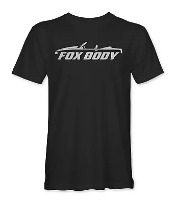 Ford Mustang GT Foxbody Convertible Silhouette T-Shirt  Fastback 5.0 UP TO 6XL • $16