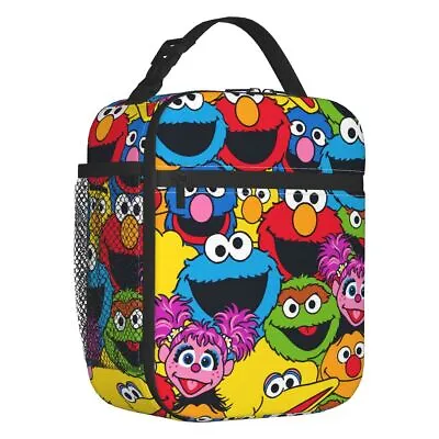 SesameStreet Cookie Monster Insulated Lunch Bag Elmo Thermal Cooler Lunch Box • $19.41