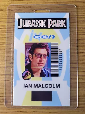 Jurassic Park ID Badge-Ingen Ian Malcolm Costume Prop Cosplay • $13.38