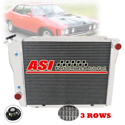 3 Row Radiator For 72-84 FORD FALCON XA XB XC XD XE FAIRMONT CLEVELAND V8 • $201.69