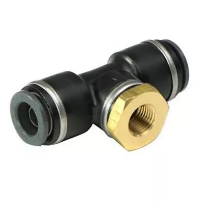 ACCUAIR 3/8  DOT/PTC Tee 1/8 NPT Female (Pressure Sensor Tee Fitting) • $17.95