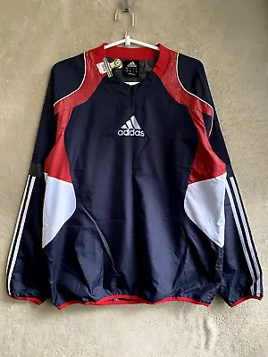 Vintage Adidas Pullover Jumper Size S Mens Navy Logo Sports Activewear • $89