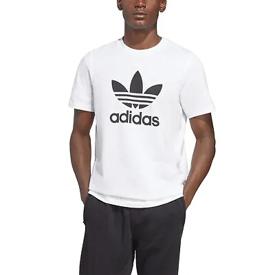 Adidas Trefoil T-Shirt Large White/Black • $16.99