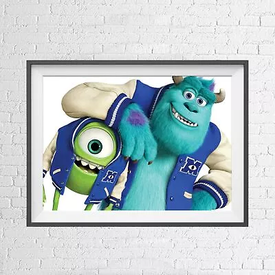 DISNEY PIXAR MONSTERS UNIVERSITY POSTER PICTURE PRINT Sizes A5 To A0 **NEW** • $7.67