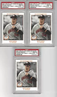 2011 Multi-Ad Hagerstown Suns Bryce Harper Pro Debut Hand/Chest PSA 10 (JBC153) • $43.90