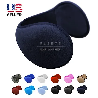 Ear Muffs Fleece Earwarmer Winter Ear Warmers Mens Womens Behind The Head Design • $6.95