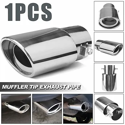 Car Exhaust Pipe Tip Rear Tail Throat Muffler Stainless Steel Auto Accessories • $9.99