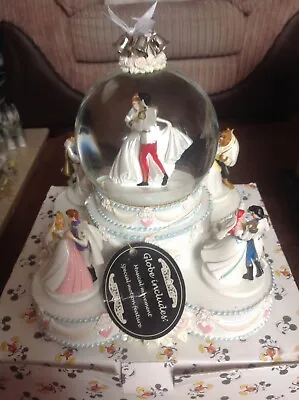 £200 • Buy Disney Princesses Musical Wedding Cake Snow Globe With Box Rare