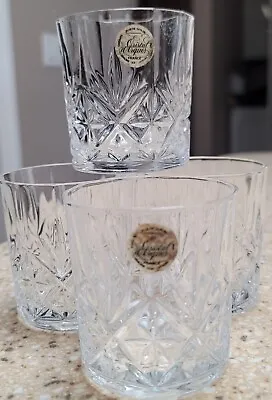 4 Vtg MCM Cristal D' Arques France Lead Crystal Whiskey Chantilly Pattern • $9.99