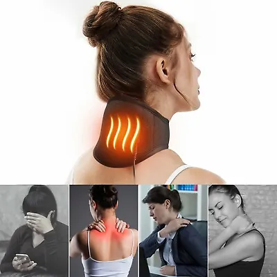 Electric Neck Support Massager Neck Belt Protection Heating Massager Pain Relief • $12.99