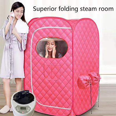 2L Portable Home Steam Sauna Spa Full Body Sauna Tent Weight Loss Detox Therapy • $80.76