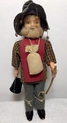 Vtg Australian Miner Doll Swagmantin Bucketknapsackgold Bagcork Hat • $14