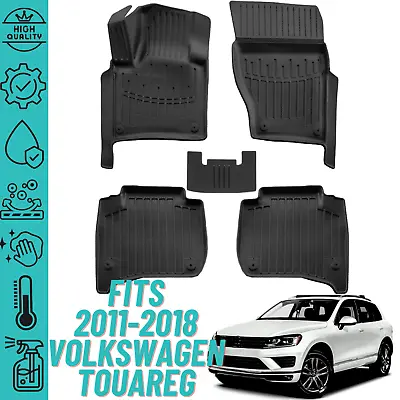 Floor Mats For VW Touareg (7P) 2011-2018 Heavy Duty 3D-All Weather Liner 2-Row • $99.90
